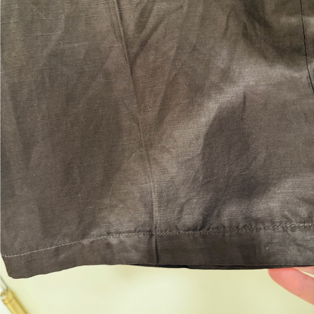Banana Republic Espresso Linen & Silk Flare Pants - Picture 7 of 13